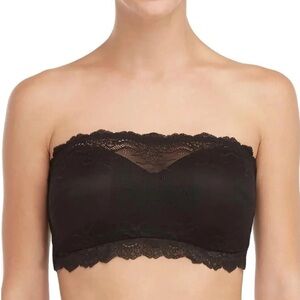 Elegant SPANX Black Lace Bandeau-Small